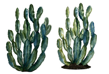 Two jade carvings of chinese brush holders © MdAbdullah