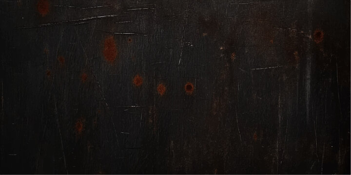 Dark grunge dark wood textured background with aged rough vintage brown wooden surface and dirty rustic pattern design backdrop