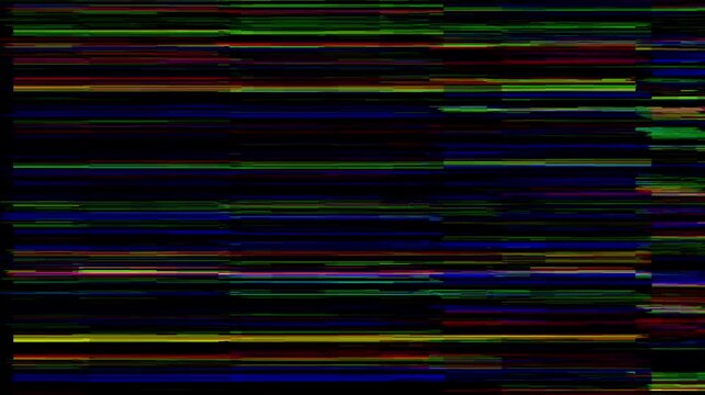 Digital glitch overlay video background. Digital Error Animation, TV Screen Interference, Pixelated Glitch Effect, Retro Data Distortion