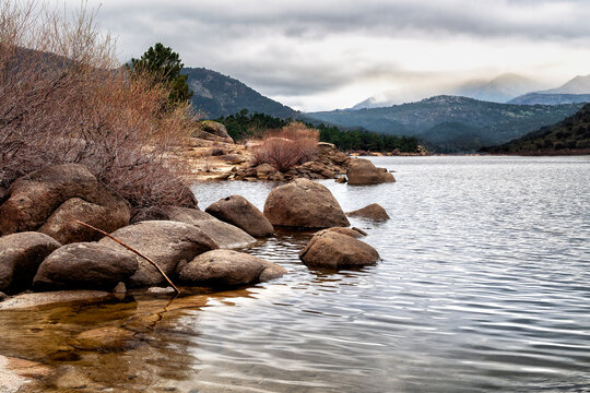 Invierno en el pantano del Burguillo
