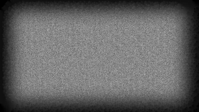 Abstract static noise pattern with vignette effect television signal glitch interference broadcast television signal glitch interference broadcast