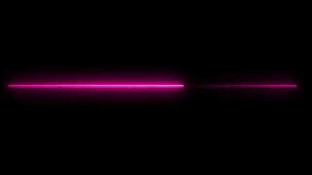 Abstract glowing ping color neon line Light Effect Element Design on a black background 