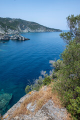 Fototapeta premium The Coastline of Skopelos island, Sporades, Thessaly, Greece