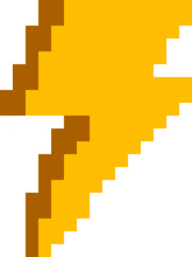 pixel lightning bolt