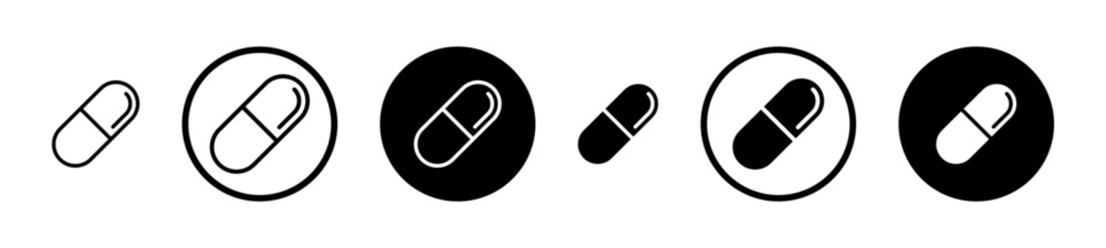 Capsules icon, template for graphic or web design. vector illustration