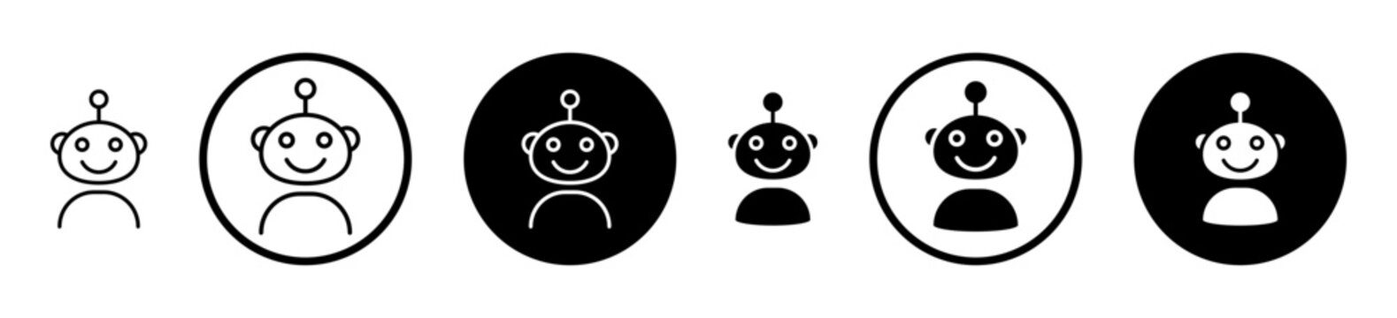 Chatbot speech bubble icon, template for graphic or web design. vector illustration