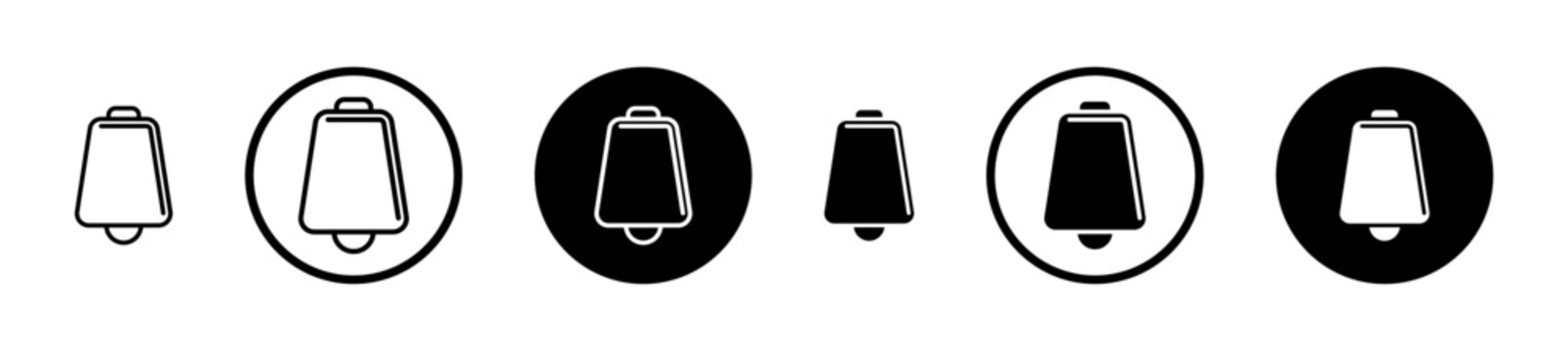 Cowbell icon, template for graphic or web design. vector illustration