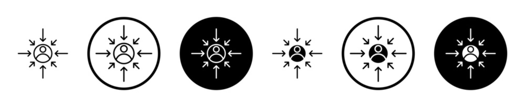 Customer centricity icon, template for graphic or web design. vector illustration