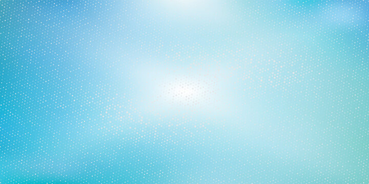 Abstract dot blue green color pattern screen led light gradient texture background. Technology big data digital concept. 3d rendering.