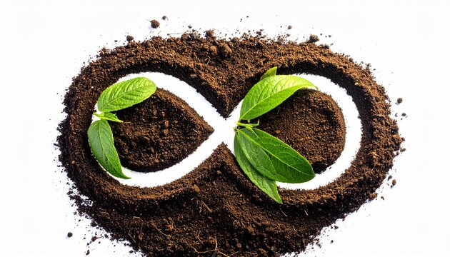 Green Infinity Symbol of Sustainability