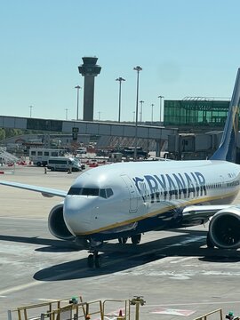 Stanstead, London, England
April 20, 2026
The front of a Ryanair plane