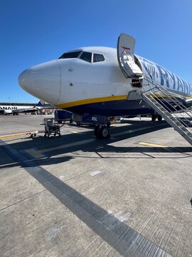 Stanstead, London, England
April 20, 2026
The front of a Ryanair plane