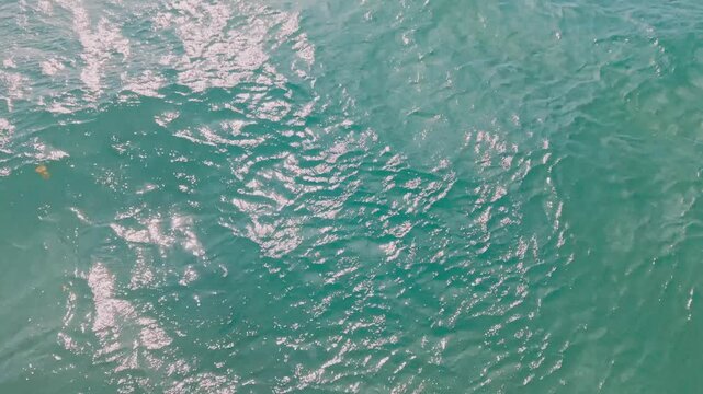 Aerial Drone View of Tulum Coastline at Sunset Caribbean Beach Riviera Maya Mexico