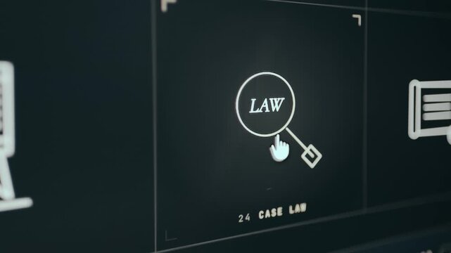 Graphic design illustrating legal review or analysis with Notarized stamp