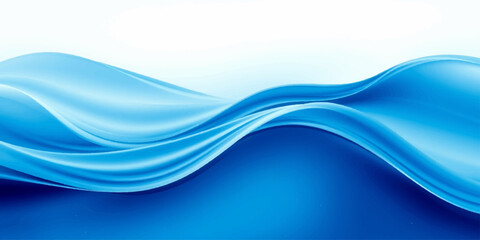 Obraz premium An artistic blue wave design features flowing curves and futuristic motion lines to create a professional abstract business wallpaper backdrop with a liquid water texture and light vector art