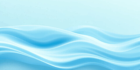 Obraz premium Abstract blue water wave background with a flowing liquid texture and soft wavy lines creates an artistic motion pattern for a digital sea wallpaper design