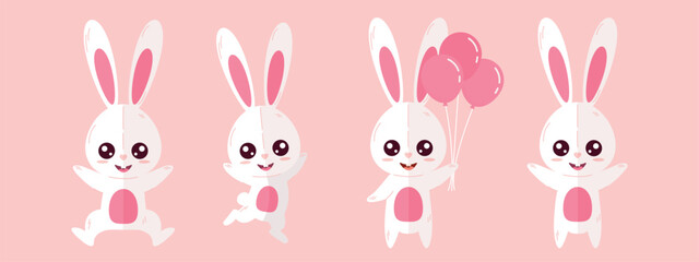 Obraz premium bunny in different poses
