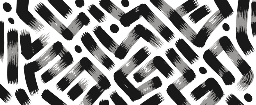 Seamless zebra skin pattern and wild animal fur texture featuring a black and white safari print design for nature fashion wallpaper and vector fabric illustration