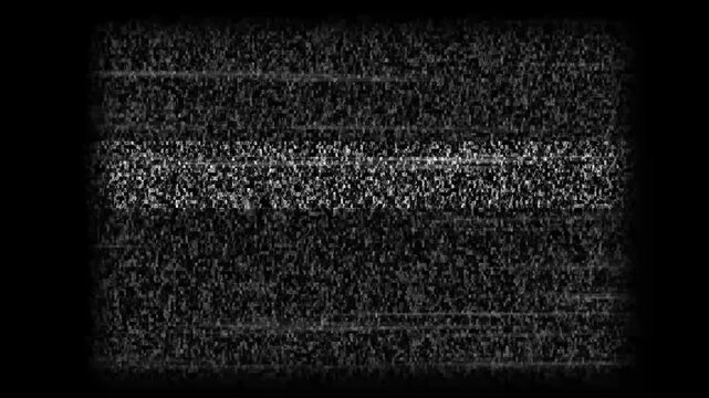 TV snow or noise concept, no-signal concept, screen-noise glitch effect. Bad TV signal animation and static. TV snow or noise background	
