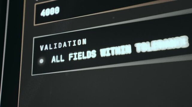 Validation prompt from a user interface