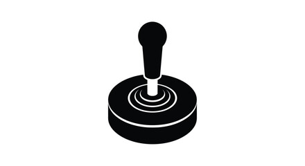 joystick silhouette with concentric rings on base high quality professional detailed © Rita