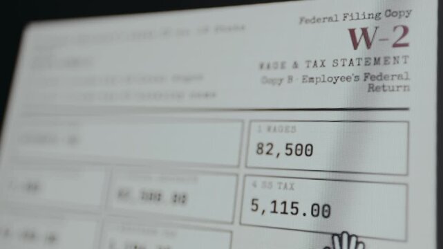 U.S. Internal Revenue Service Form W-2, Wage and Tax Statement