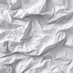 Obraz premium Close up of a wrinkled white paper sheet forming an abstract shape