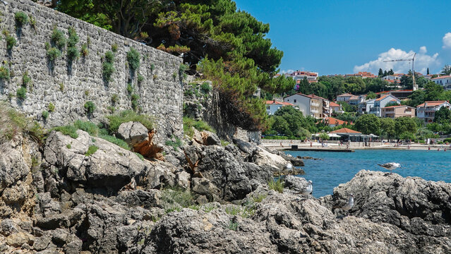 Krk Mittelmeerinsel in Kroatien