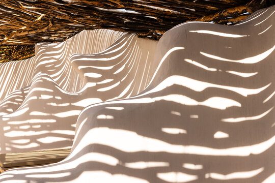 light and shadow on curved wall