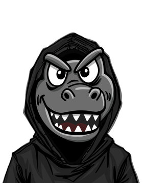 Hooded reptiliano.