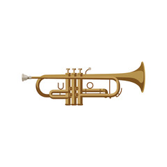 Naklejka premium Trumpet icon on White Background Vector Art Illustration on white background.