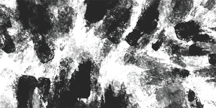 Abstract bold black and white thick acrylic paint dab texture background for modern grunge presentation and creative web design