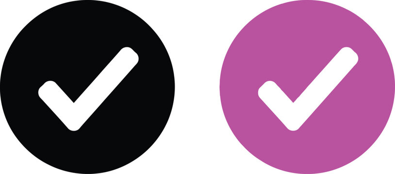 Check mark icons Vector