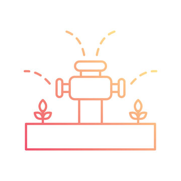 Garden Sprinkler System Icon