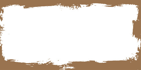 Fototapeta premium Brown grunge textured background with white center vector graphic design element