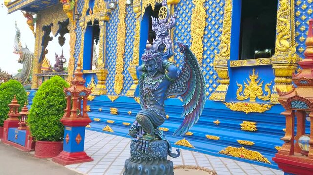 Garuda statue at Wat Rong Seua Ten (Blue Temple), Chiang Rai, Thailand