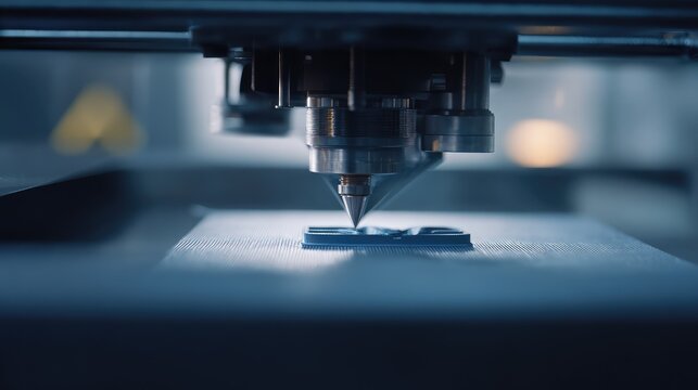 Manufacturing process with 3d printer creating object