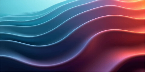 Obraz premium An artistic abstract blue background featuring smooth flowing waves and a pink light silk texture with a vibrant wavy motion pattern for an elegant vector wallpaper design