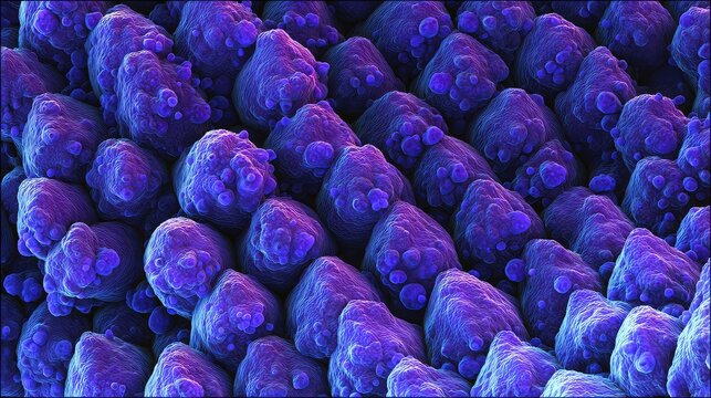 Flower petal surface microscopic detail from scanning electron micrograph
