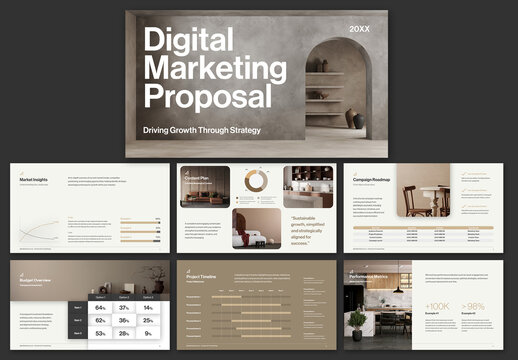 Digital Marketing Proposal Layout Template