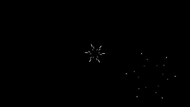 Motion Graphic Background of Beautiful Fireworks 4K Effect line and circle burst motion graphics.firework design template, circle bursting motion graphics element, black screen,