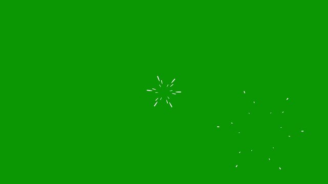 Motion Graphic Background of Beautiful Fireworks 4K Effect line and circle burst motion graphics.firework design template, circle bursting motion graphics element, green screen,