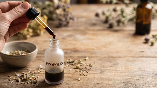 Immune Boosting Botanical Extract in Glass Dropper from Apothecary Vial
