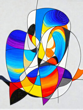 Shapes filled with glorious color