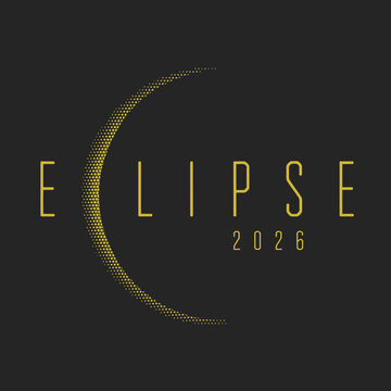 The image features a minimalist logo design with the word 'Eclipse' and the year 2026 in a stylish fon