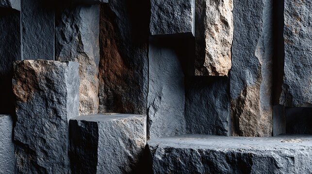 Hexagonal basalt columns rough volcanic rock texture geothermal steam landscape images​