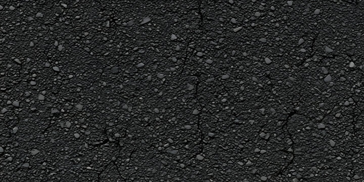 Black asphalt road texture background with rough dark surface pattern