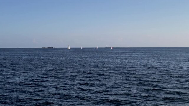 sailing boat in the sea