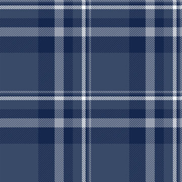 Teenager check pattern tartan, holiday background textile fabric. Random plaid texture seamless vector in blue and pastel colors.