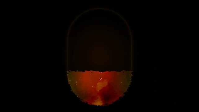 Hyper Real Fire Plasma Shader Loader Glowing Effect in Dark Environment